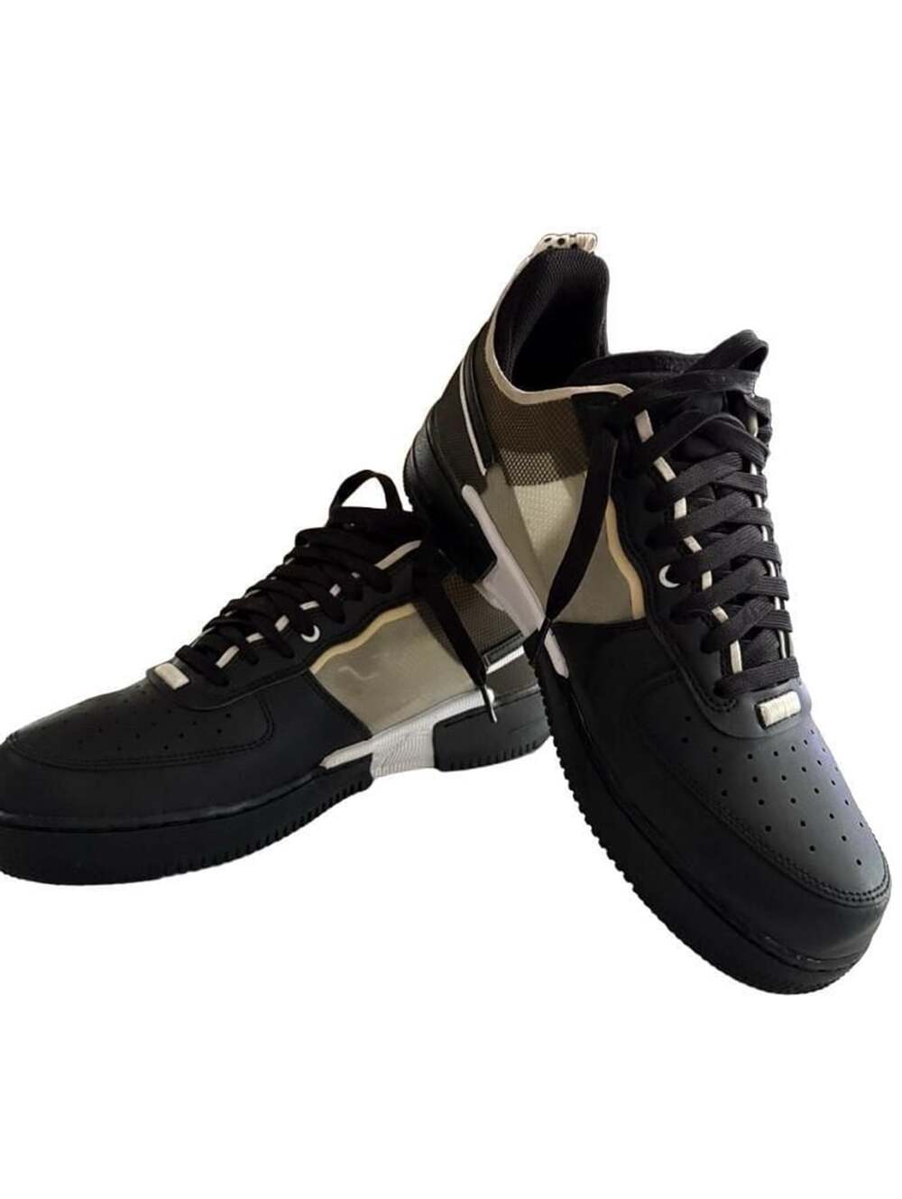 Nike Air Force 1 Low React Black White DM0573-002 Men's Size 11 no box